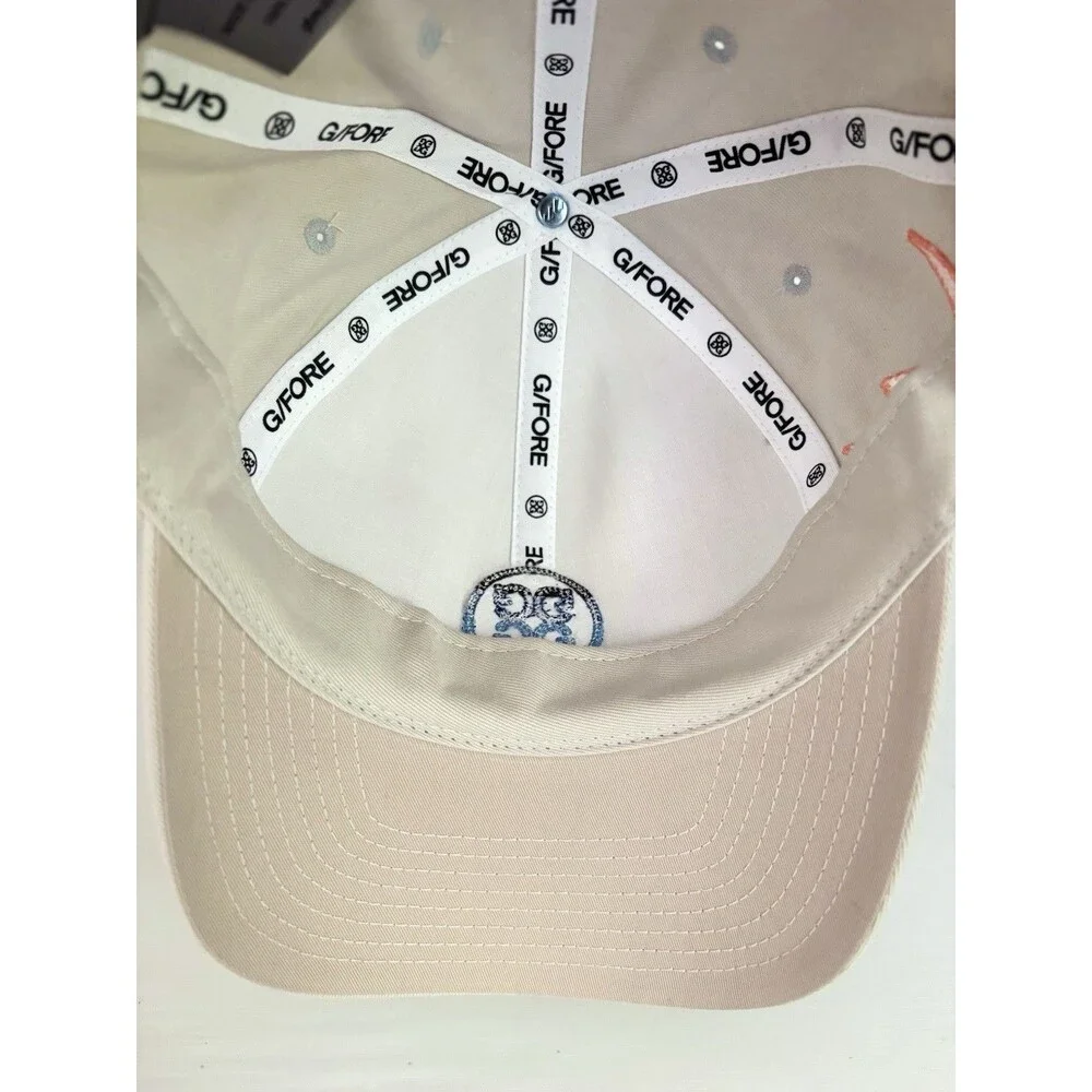 G/FORE Adult Circle G's Stretch Twill Chainstitch Snapback Golf Hat Pumice New
